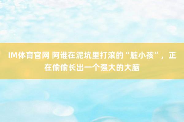 IM体育官网 阿谁在泥坑里打滚的“脏小孩”，正在偷偷长出一个强大的大脑